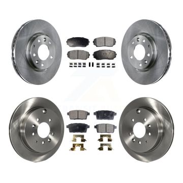 Front Rear Disc Brake Rotors And Ceramic Pads Kit For Mazda CX-7 Ford Edge Lincoln MKX K8T-101403