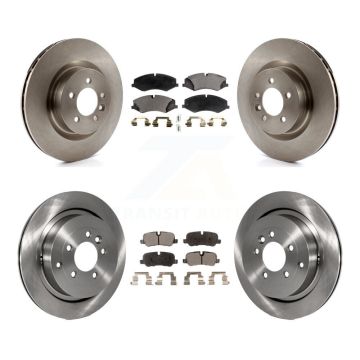 Front Rear Disc Brake Rotors And Ceramic Pads Kit For Land Rover Range Sport LR4 K8T-101405