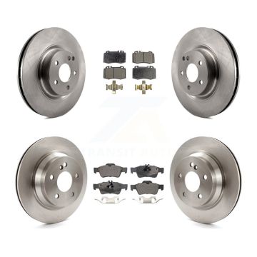 Front Rear Disc Brake Rotors And Ceramic Pads Kit For Mercedes-Benz CLS550 CLS500 E550 K8T-101410