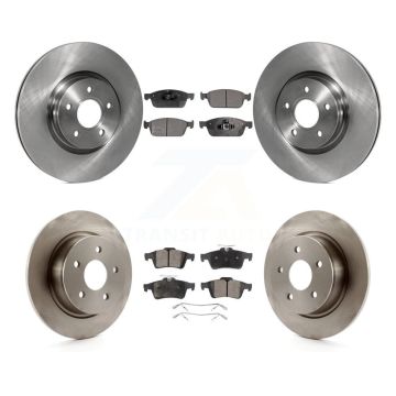 Front Rear Disc Brake Rotors And Ceramic Pads Kit For Ford Escape Transit Connect K8T-101412