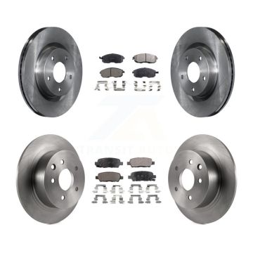Front Rear Disc Brake Rotors And Ceramic Pads Kit For Nissan Altima K8T-101416