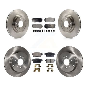 Front Rear Disc Brake Rotors And Ceramic Pads Kit For 2007-2015 Mazda CX-9 K8T-101423