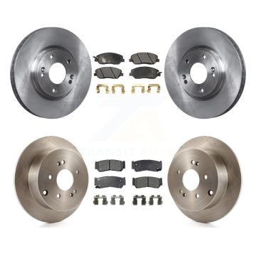 Front Rear Disc Brake Rotors And Ceramic Pads Kit For 2007-2009 Hyundai Santa Fe K8T-101429