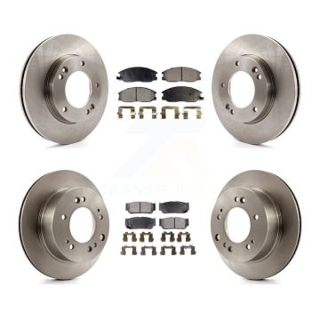 Front Rear Disc Brake Rotors And Ceramic Pads Kit For 2007-2009 Kia Sorento K8T-101431