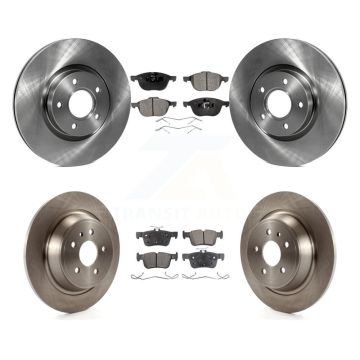 Front Rear Disc Brake Rotors And Ceramic Pads Kit For Ford Escape K8T-101433