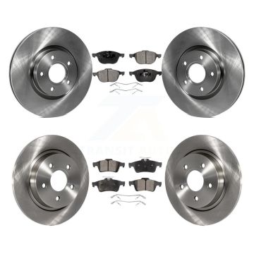Front Rear Disc Brake Rotors And Ceramic Pads Kit For Volvo S40 C30 V50 C70 K8T-101434