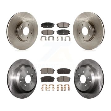Front Rear Disc Brake Rotors And Ceramic Pads Kit For 2007-2012 Hyundai Veracruz K8T-101446