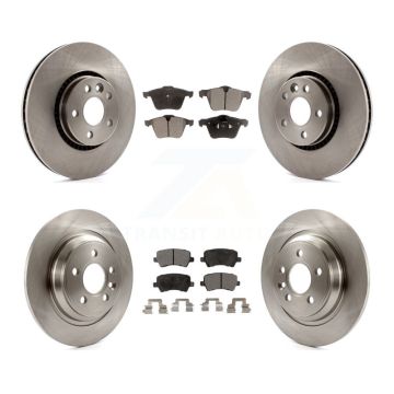 Front Rear Disc Brake Rotors And Ceramic Pads Kit For Volvo S60 V60 Cross Country V70 K8T-101455