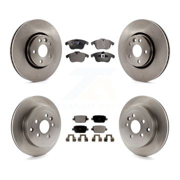 Front Rear Disc Brake Rotors And Ceramic Pads Kit For 2008-2011 Land Rover LR2 K8T-101456