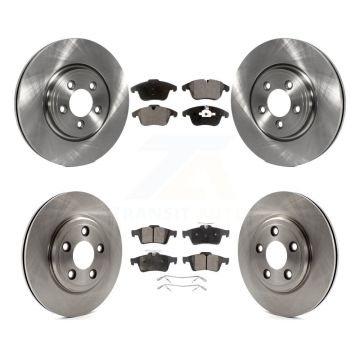 Front Rear Brake Rotor Ceramic Pad Kit For 2006 Jaguar Vanden Plas To Chassis VIN #G49700 K8T-101457