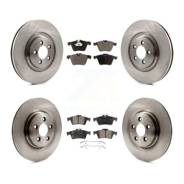 Front Rear Disc Brake Rotors And Ceramic Pads Kit For Jaguar XF XJ XKR XK K8T-101459