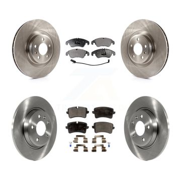 Front Rear Brake Rotor & Ceramic Pad Kit For 2013 Audi A6 With 345mm Diameter K8T-101482