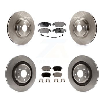 Front Rear Disc Brake Rotors And Ceramic Pads Kit For Audi S5 S4 K8T-101483