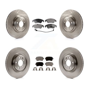Front Rear Disc Brake Rotors And Ceramic Pads Kit For Audi Q5 S4 S5 K8T-101484