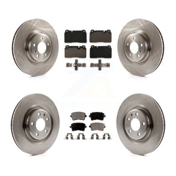 Front Rear Disc Brake Rotors And Ceramic Pads Kit For Audi Q5 K8T-101486