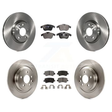 Front Rear Disc Brake Rotor Ceramic Pad Kit For Volvo S60 With 300mm Diameter K8T-101497