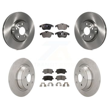 Front Rear Disc Brake Rotors And Ceramic Pads Kit For 2012-2015 Land Rover Range Evoque K8T-101499
