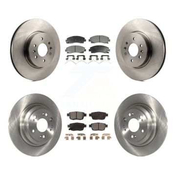 Front Rear Disc Brake Rotors And Ceramic Pads Kit For 2009-2014 Acura TL K8T-101503