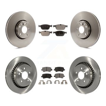 Front Rear Disc Brake Rotors And Ceramic Pads Kit For 2010-2015 Volvo XC60 K8T-101512