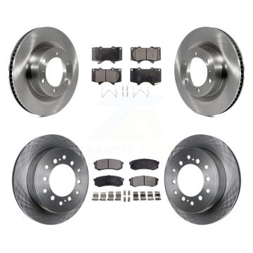 Front Rear Disc Brake Rotors And Ceramic Pad Kit For 2010-2023 Toyota 4Runner Lexus GX460 K8T-101514