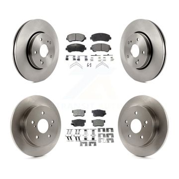 Front Rear Disc Brake Rotors And Ceramic Pads Kit For 2010-2013 Suzuki Kizashi K8T-101521