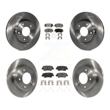 Front Rear Disc Brake Rotors And Ceramic Pads Kit For Hyundai Veloster Elantra GT K8T-101529