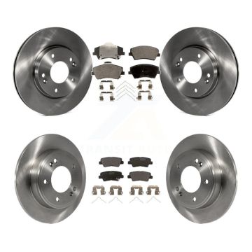 Front Rear Disc Brake Rotors And Ceramic Pads Kit For 2017-2020 Hyundai Elantra 2.0L K8T-101530