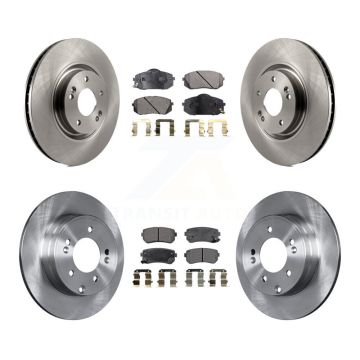 Front Rear Disc Brake Rotors And Ceramic Pads Kit For Hyundai Tucson Kia Cadenza K8T-101532