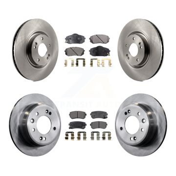 Front Rear Disc Brake Rotors And Ceramic Pads Kit For Hyundai Tucson K8T-101533