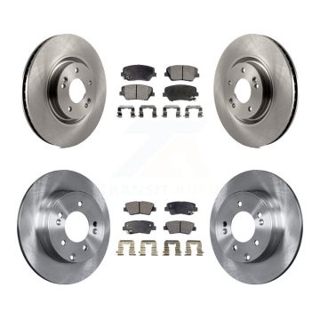 Front Rear Disc Brake Rotors And Ceramic Pads Kit For Hyundai Azera K8T-101537