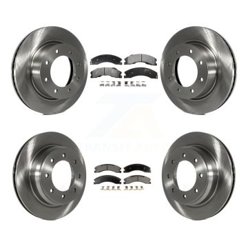Front Rear Disc Brake Rotor And Ceramic Pad Kit For 2012-2021 Nissan NV2500 NV3500 NV1500 K8T-101558