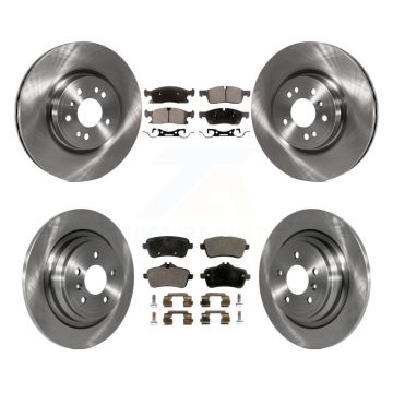 Front Rear Disc Brake Rotors Ceramic Pad Kit For Mercedes-Benz ML350 GLE350 ML250 GLE300d K8T-101562