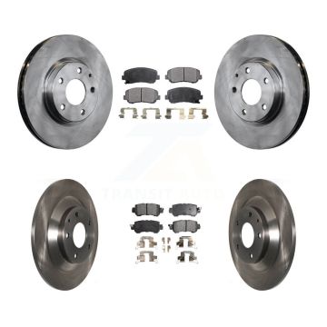 Front Rear Disc Brake Rotors And Ceramic Pads Kit For 2013-2015 Mazda CX-5 K8T-101566