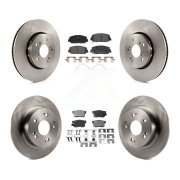 Front Rear Disc Brake Rotors And Ceramic Pads Kit For 2016 Acura ILX K8T-101570