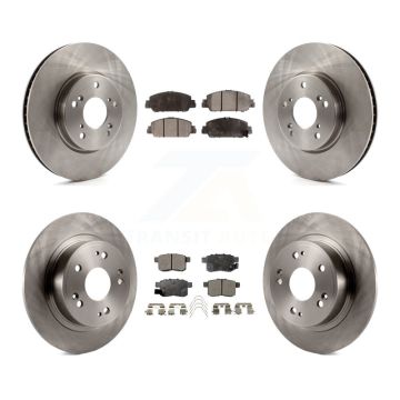 Front Rear Disc Brake Rotors And Ceramic Pads Kit For Honda Accord K8T-101571