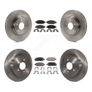 Front Rear Brake Rotors & Ceramic Pad Kit For Nissan Murano Pathfinder INFINITI QX60 JX35 K8T-101578