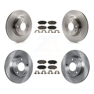 Front Rear Disc Brake Rotors And Ceramic Pads Kit For Mazda 3 Sport K8T-101587