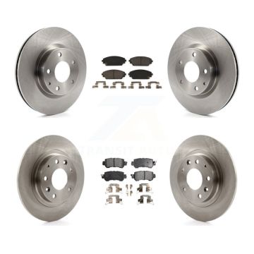 Front Rear Disc Brake Rotors And Ceramic Pads Kit For 2016-2018 Mazda CX-3 AWD K8T-101588