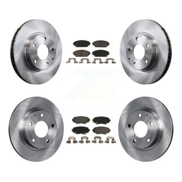 Front Rear Disc Brake Rotors And Ceramic Pads Kit For Mazda 3 Sport K8T-101591
