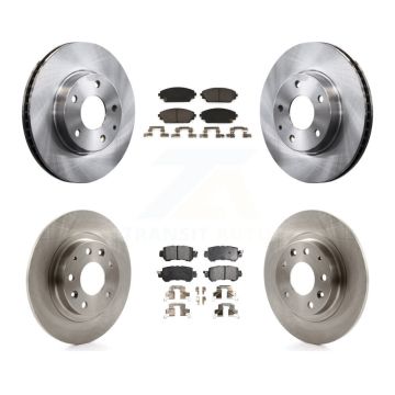 Front Rear Disc Brake Rotors And Ceramic Pads Kit For 2016-2018 Mazda CX-3 FWD K8T-101592