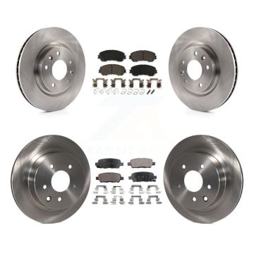 Front Rear Disc Brake Rotors And Ceramic Pads Kit For Nissan Rogue Sport Qashqai K8T-101596