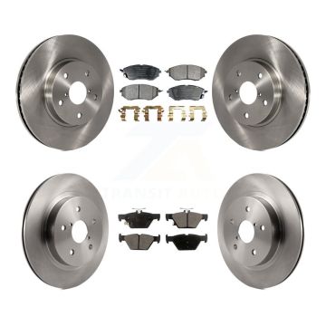 Front Rear Disc Brake Rotors And Ceramic Pads Kit For 2015 Subaru Legacy 2.5L K8T-101602