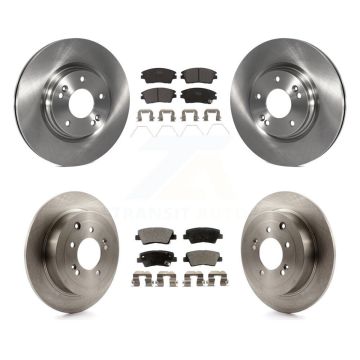 Front Rear Disc Brake Rotors And Ceramic Pads Kit For Hyundai Tucson Kia Sportage K8T-101607