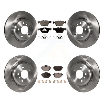 Front Rear Disc Brake Rotors And Ceramic Pads Kit For BMW 528i xDrive K8T-101610