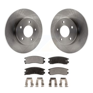 Rear Brake Rotor Ceramic Pad Kit For Cadillac DeVille Buick Eldorado Seville Riviera Park K8T-101621
