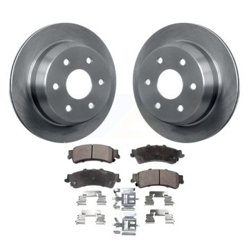 Rear Brake Rotor Ceramic Pad Kit For Chevrolet GMC Silverado 1500 Sierra Classic Astro XL K8T-101626