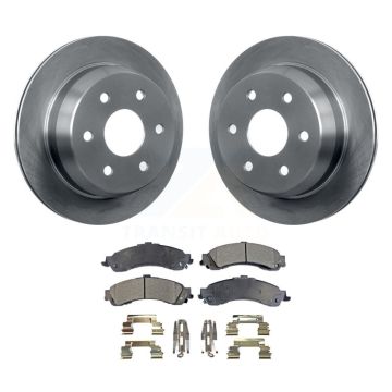 Rear Brake Rotor & Ceramic Pad Kit For Chevrolet Suburban 1500 With Single Piston Caliper K8T-101627