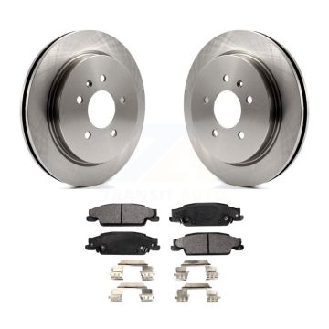 Rear Disc Brake Rotors And Ceramic Pads Kit For Cadillac CTS STS K8T-101644