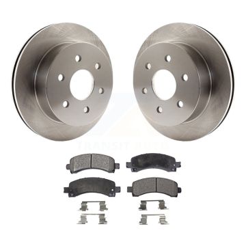 Rear Disc Brake Rotors And Ceramic Pads Kit For GMC Savana 2500 Chevrolet Express K8T-101645