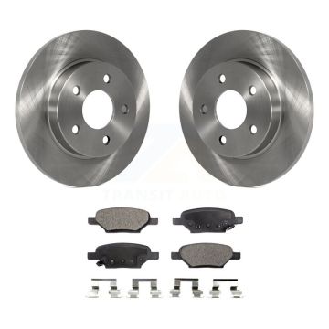 Rear Brake Rotor Ceramic Pad Kit For Chevrolet Malibu Pontiac Cobalt G5 G6 Saturn Ion HHR K8T-101647